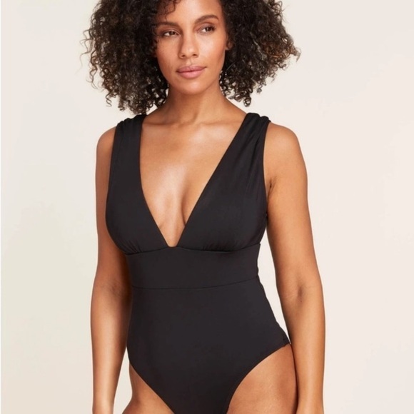 Andie Anthropologie NWT Mykonos Black Sexy One-piece Swimsuit XXXL Beach Coastal - Picture 6 of 16